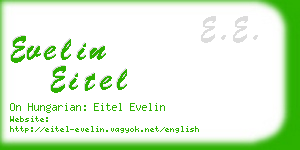 evelin eitel business card